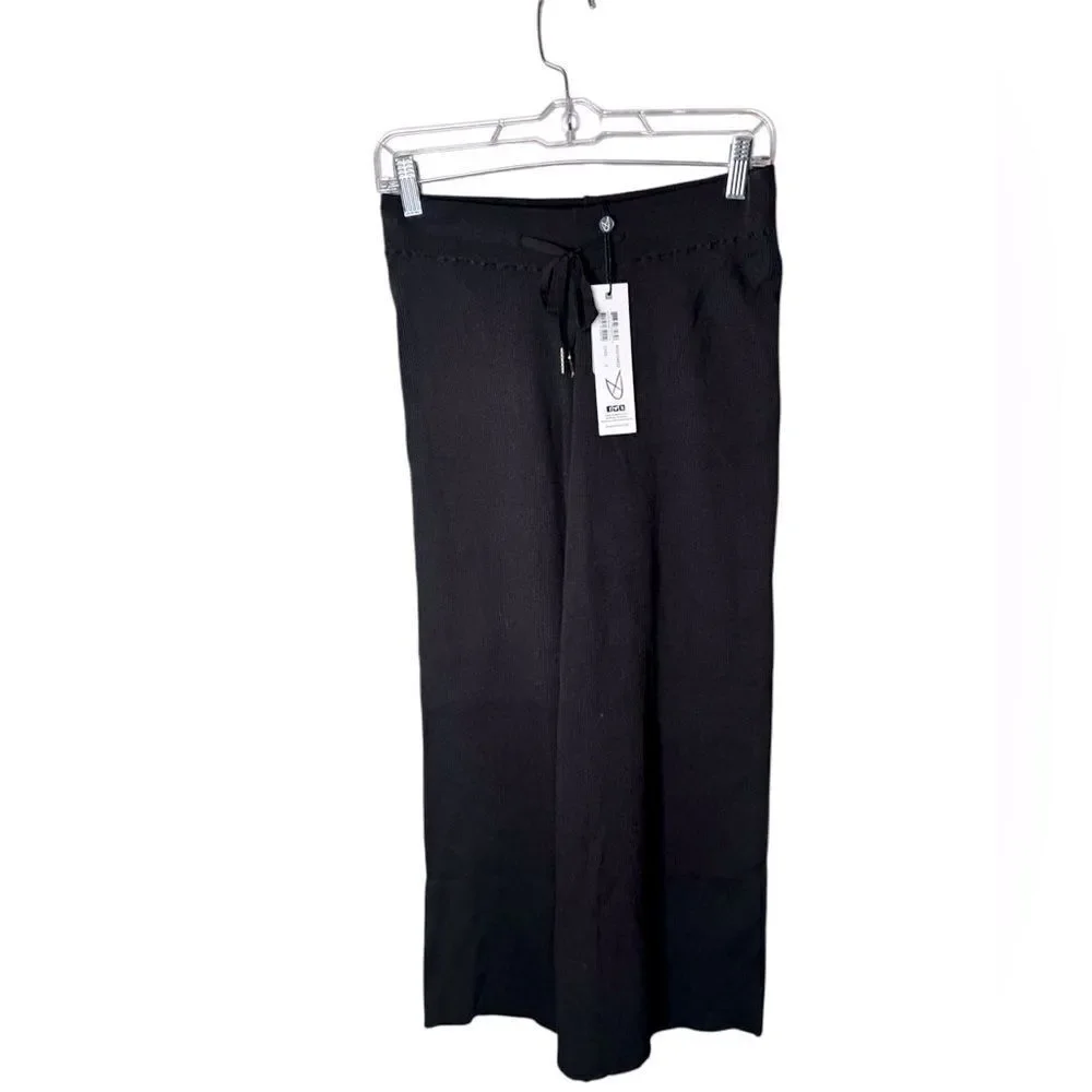 NWT MINKPINK SAMIRA RIB KNIT CULOTTE crop pants size Small